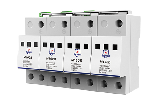 100ka Din Rail Mounting large Discharge Current AC Power Supply SPD